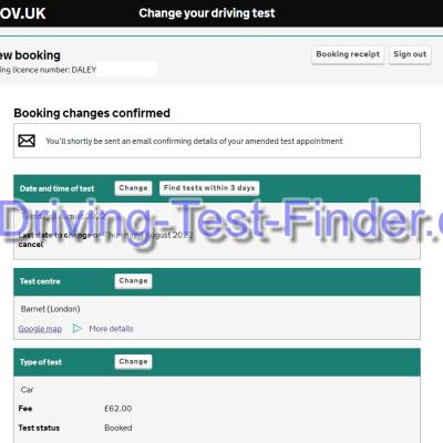Barnet London Driving Test Cancellations 1 001