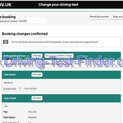 Bedford Driving Test Cancellations 5