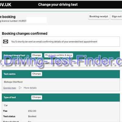Bishops Stortford Driving Test Cancellations