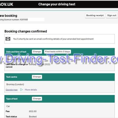 Bromley London Driving Test Cancellations 1