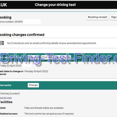 Chertsey London Driving Test Cancellations 08