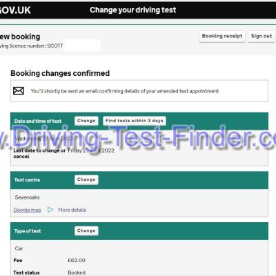 Sevenoaks Driving Test Cancellations 1