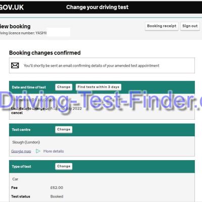 Slough London Driving Test Cancellations 6