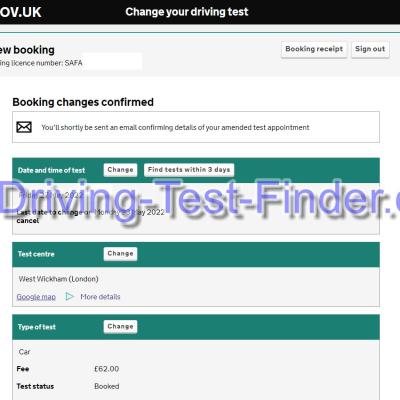 West Wickham London Driving Test Cancellations